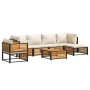 Garden sofa set with 7 pieces, solid acacia wood, and cushions. by , Garden sets - Ref: Foro24-3214911, Price: 913,02 €, Disc...