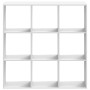 White engineered wood bookshelf 102x32x102 cm by , Bookcases and shelves - Ref: Foro24-852816, Price: 85,34 €, Discount: %