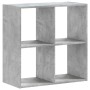 Estantería madera de ingeniería gris hormigón 68,5x32x68,5 cm de , Librerías y estanterías - Ref: Foro24-852828, Precio: 49,9...