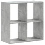 Estantería madera de ingeniería gris hormigón 68,5x32x68,5 cm de , Librerías y estanterías - Ref: Foro24-852828, Precio: 49,9...