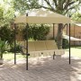 Garden swing bench with canopy, steel frame in sand color. by , Garden rockers - Ref: Foro24-4008899, Price: 231,22 €, Discou...