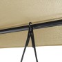 Garden swing bench with canopy, steel frame in sand color. by , Garden rockers - Ref: Foro24-4008899, Price: 231,22 €, Discou...