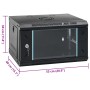 6U 19" IP20 wall-mounted server rack cabinet 53x40x30 cm by , Network storage systems - Ref: Foro24-30258, Price: 72,08 €, Di...