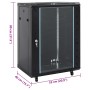 Rack de servidores con patas giratorias 15U 19" IP20 53x40x80cm de , Sistemas de almacenamiento de red - Ref: Foro24-30264, P...