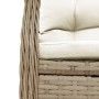 Garten-Essgruppe 3-teilig mit Kissen aus synthetischem Rattan in Beige. von , Gartensets - Ref: Foro24-3262889, Preis: 275,28...