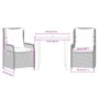 3-piece garden dining set with gray synthetic rattan cushions by , Garden sets - Ref: Foro24-3262985, Price: 296,79 €, Discou...