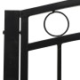 Banco de jardín con mesa acero negro 125 cm de vidaXL, Bancos de jardín - Ref: Foro24-312040, Precio: 169,88 €, Descuento: %