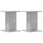 Soportes altavoces 2 uds madera gris hormigón 30x30x40 cm de , Soportes para altavoces - Ref: Foro24-852648, Precio: 48,78 €,...