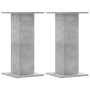 Soportes altavoces 2 uds madera gris hormigón 30x30x60 cm de , Soportes para altavoces - Ref: Foro24-852657, Precio: 58,29 €,...