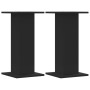 Soportes altavoces 2 uds madera ingeniería negro 30x30x60 cm de , Soportes para altavoces - Ref: Foro24-852655, Precio: 62,67...