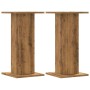 Soportes altavoces 2 uds madera roble artesano 30x30x60 cm de , Soportes para altavoces - Ref: Foro24-852662, Precio: 68,47 €...