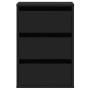 Black engineered wood corner chest of drawers 40x41x58 cm by , Drawers - Ref: Foro24-852835, Price: 78,49 €, Discount: %