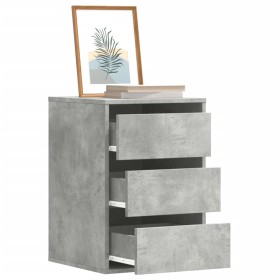 Corner chest of drawers made of gray concrete engineered wood, measuring 40x41x58 cm. by , Drawers - Ref: Foro24-852837, Pric...