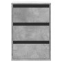 Corner chest of drawers made of gray concrete engineered wood, measuring 40x41x58 cm. by , Drawers - Ref: Foro24-852837, Pric...