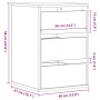 Cómoda de esquina madera de ingeniería blanco 40x41x58 cm de , Cajoneras - Ref: Foro24-852842, Precio: 76,29 €, Descuento: %