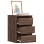 Corner chest of drawers made of brown oak engineered wood, measuring 40x41x58 cm. by , Drawers - Ref: Foro24-852840, Price: 7...