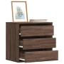 Corner chest of drawers made of brown oak engineered wood, measuring 60x41x58 cm. by , Drawers - Ref: Foro24-852849, Price: 9...