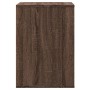 Corner chest of drawers made of brown oak engineered wood, measuring 60x41x58 cm. by , Drawers - Ref: Foro24-852849, Price: 9...