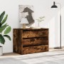 Corner chest of drawers made of smoked oak engineered wood, measuring 80x41x58 cm. by , Drawers - Ref: Foro24-852856, Price: ...