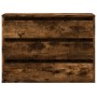 Corner chest of drawers made of smoked oak engineered wood, measuring 80x41x58 cm. by , Drawers - Ref: Foro24-852856, Price: ...