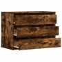 Corner chest of drawers made of smoked oak engineered wood, measuring 80x41x58 cm. by , Drawers - Ref: Foro24-852856, Price: ...