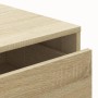 Corner chest of drawers made of engineered wood in Sonoma oak, measuring 80x41x58 cm. by , Drawers - Ref: Foro24-852854, Pric...