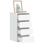 White engineered wood corner chest of drawers 40x41x76 cm by , Drawers - Ref: Foro24-852861, Price: 93,39 €, Discount: %