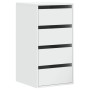 White engineered wood corner chest of drawers 40x41x76 cm by , Drawers - Ref: Foro24-852861, Price: 93,39 €, Discount: %