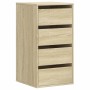 Corner chest of drawers made of engineered wood in Sonoma oak, measuring 40x41x76 cm. by , Drawers - Ref: Foro24-852863, Pric...