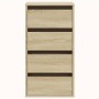 Corner chest of drawers made of engineered wood in Sonoma oak, measuring 40x41x76 cm. by , Drawers - Ref: Foro24-852863, Pric...