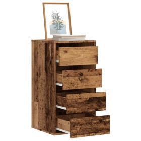 Cómoda de esquina madera de ingeniería envejecida 40x41x76 cm de , Cajoneras - Ref: Foro24-852868, Precio: 93,99 €, Descuento: %