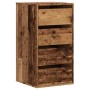 Cómoda de esquina madera de ingeniería envejecida 40x41x76 cm de , Cajoneras - Ref: Foro24-852868, Precio: 93,99 €, Descuento: %