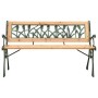 Garden bench cast iron and solid fir wood 122 cm by vidaXL, garden benches - Ref: Foro24-312031, Price: 76,94 €, Discount: %