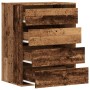 Engineered wood corner chest of drawers, aged, 60x41x76 cm by , Drawers - Ref: Foro24-852877, Price: 108,21 €, Discount: %