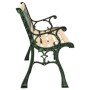 Garden bench cast iron and solid fir wood 122 cm by vidaXL, garden benches - Ref: Foro24-312031, Price: 76,94 €, Discount: %