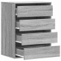 Cajonera de esquina madera ingeniería gris Sonoma 60x41x76 cm de , Cajoneras - Ref: Foro24-852875, Precio: 111,51 €, Descuent...