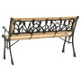 Garden bench cast iron and solid fir wood 122 cm by vidaXL, garden benches - Ref: Foro24-312031, Price: 76,94 €, Discount: %