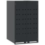 Shed for 3 anthracite steel trash cans 207x79x117 cm by , Waste container supports - Ref: Foro24-3279983, Price: 651,66 €, Di...