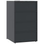 Shed for 3 anthracite steel trash cans 207x79x117 cm by , Waste container supports - Ref: Foro24-3279983, Price: 651,66 €, Di...