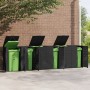 6-container black steel garbage shed 414x79x117 cm by , Waste container supports - Ref: Foro24-3279981, Price: 1,00 €, Discou...