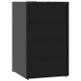 6-container black steel garbage shed 414x79x117 cm by , Waste container supports - Ref: Foro24-3279981, Price: 1,00 €, Discou...