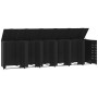 6-container black steel garbage shed 414x79x117 cm by , Waste container supports - Ref: Foro24-3279981, Price: 1,00 €, Discou...