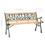 Garden bench cast iron and solid fir wood 122 cm by vidaXL, garden benches - Ref: Foro24-312031, Price: 76,94 €, Discount: %