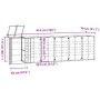 Schuppen aus 6 Müllcontainer, Schwarzstahl, 414x79x117 cm. von , Halterungen für Abfallbehälter - Ref: Foro24-3279981, Preis:...