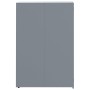 3-container gray steel trash shed 207x79x117 cm by , Waste container supports - Ref: Foro24-3279988, Price: 544,58 €, Discoun...