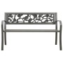 Banco de jardín acero gris 125 cm de vidaXL, Bancos de jardín - Ref: Foro24-312038, Precio: 112,08 €, Descuento: %