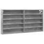 Engineered wood display case in concrete gray, 100x8.5x50 cm by , Shelves and shelves - Ref: Foro24-847950, Price: 49,33 €, D...