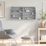 Engineered wood display case in concrete gray, 100x8.5x50 cm by , Shelves and shelves - Ref: Foro24-847950, Price: 49,33 €, D...