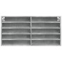 Engineered wood display case in concrete gray, 100x8.5x50 cm by , Shelves and shelves - Ref: Foro24-847950, Price: 49,99 €, D...