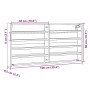 Engineered wood display case in concrete gray, 100x8.5x50 cm by , Shelves and shelves - Ref: Foro24-847950, Price: 49,33 €, D...